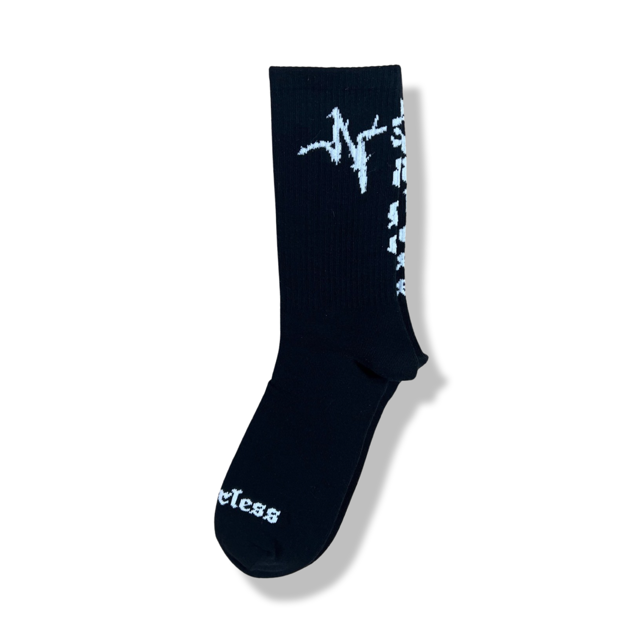 Black Endless Edge designer socks